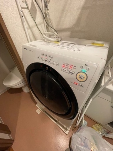 SHARP ドラム式電気洗濯乾燥機 ES-S7G-WL
