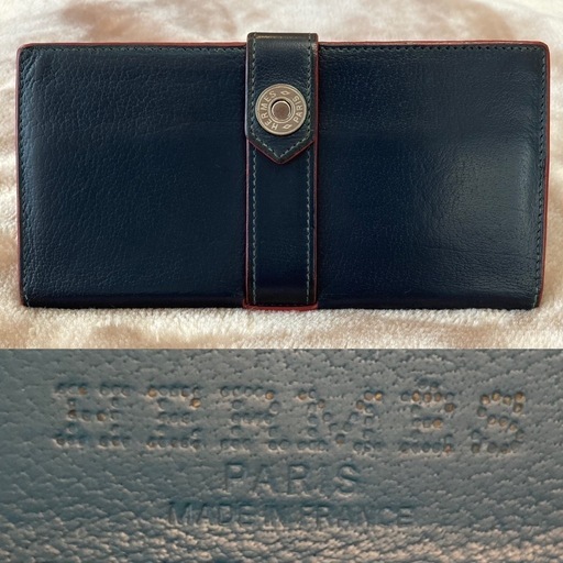 貴重HERMESエルメス デミトリーレディースレザー札入れロングウォレット長財布