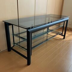 お話中の為お問い合わせは一旦中止　テレビ台　テーブル　ガラステーブル　薄型テレビ　50インチOKの画像