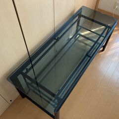 お話中の為お問い合わせは一旦中止　テレビ台　テーブル　ガラステーブル　薄型テレビ　50インチOKの画像