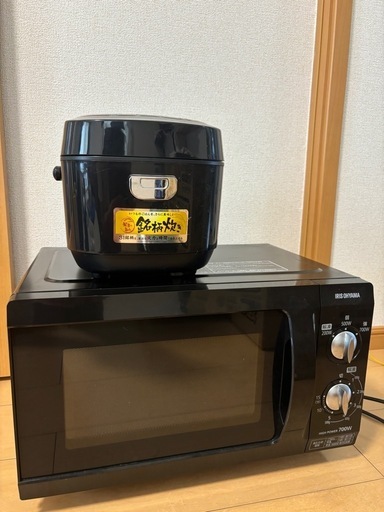 【9月29日引取り希望】電子レンジ\u0026炊飯器