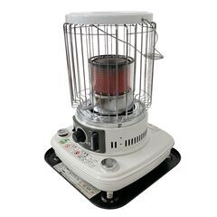 24C616_ジA SANYO サンヨー 自然通気形開放式石油ストーブ OHC-496 1999年製 ポータブル暖房 アウトドア 災害時対応 現状品 中古の画像