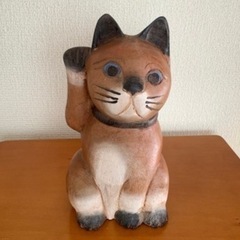 お金を招く右手招き猫 /置物/縁起物