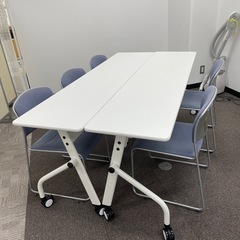 決まりました 美品 ミーティングテーブル6台　パーティション2枚　ツインバードオーブンレンジ14日15:00までの画像
