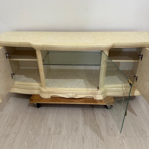 サルタレッリ　イタリア製　TVボード　白家具　姫家具