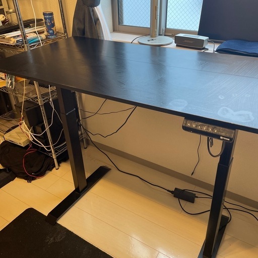 【美品】電動昇降式デスク/120×60で大判デスク