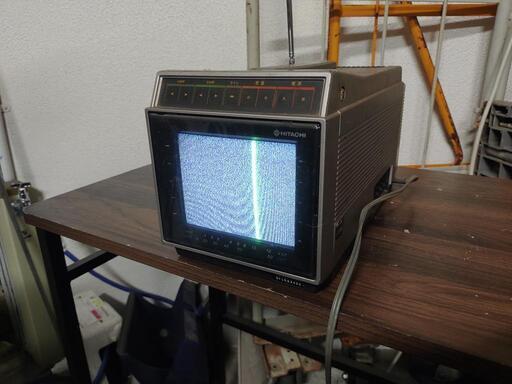 【昭和レトロ】 HITACHI 日立製作所 6型ブラウン管 カラーテレビ C6-620 本体＋電源ユニット 昭和 1981年 7-12月製 発売1981年