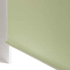 ニトリ　遮光ロールスクリーン2本(90×220cm)イエローグリーン