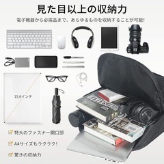 PCバック ビジネスリュック USB充電機能 イヤホン穴付き 防水 男女兼用の画像