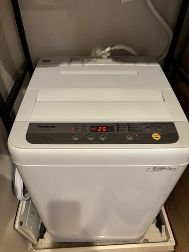 パナソニック洗濯機（6kg／1〜2暮らし用／ホワイト）