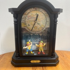 動作品　置き時計 キーボックス付き 時計 　