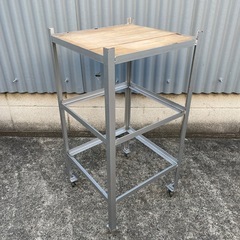 作業用 ワゴン 作業台 キャスター付き スチールワゴン 中古品 台車