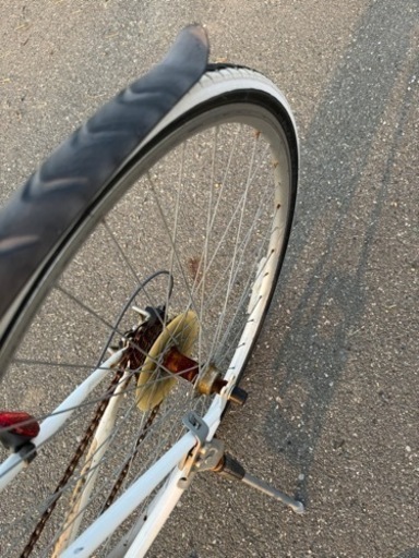 値下げします！あさひ　シェボー　パールホワイト　自転車 クロスバイク