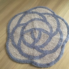 花柄ラグマット