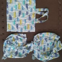 リュック　てさげ　バック　鞄　かばん　レッスンバック　手作り　新品未使用　入園　入学の画像