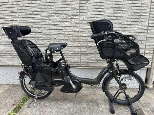 ブリヂストン 電動自転車 前後チャイルドシート付き