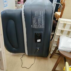 🎍新春初売りセール🎍エアベッド☆グレーカラー、コンセントで空気注入、収納できます。【こちらは店舗です。浜村鹿野温泉ICから3分 買取本舗 宮本リサイクル 営業時間9～19時 定休日水曜のみ←連絡できませんm(_ _)m】の画像