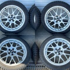 20249118【札幌】225/45R17　冬タイヤ　スタッドレス　グッドイヤー　アイスナビ6　早い者勝ち♪　BBS17アルミ　フォレスターなどの画像