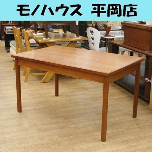 昭和レトロ maruni エクステンションテーブル 1022-00 幅127～181×奥行81×高さ71cm 伸縮ダイニングテーブル マルニ 旧ロゴ 札幌市 清田区 平岡