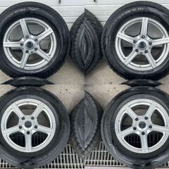 2024972【札幌】275/60R18　冬タイヤ　スタッドレス　ダンロップ　ウィンターマックス　社外アルミ　早い者勝ち♪　ランクル100　ランクル200などの画像