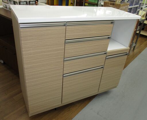 R449 高級 三幸ジャパン キッチンカウンター、キッチンボード、幅120cm Used・美品