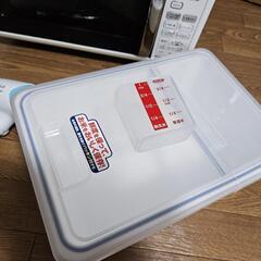 【取引決まりました】電子レンジ、米びつ、ドライヤーお譲りいたしますの画像