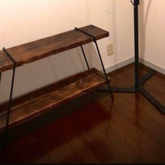 アイアン サイドテーブル ラック テレビ台 