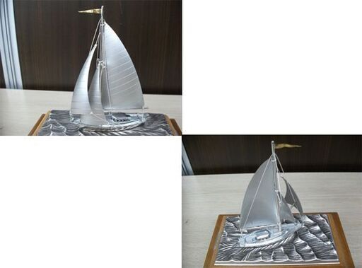 銀製 ヨット TAKEHIKO 公式 武比古 伝統工芸 硝子ケース付き 関工芸
