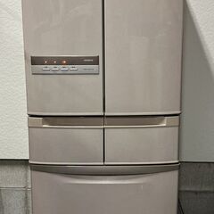 HITACHI 日立 6ドア ノンフロン冷凍冷蔵庫 415L（冷蔵290L、冷凍125L） 自動製氷 フレンチドア R-SF42AM（T） 2010年製