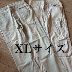 穴あきジーンズ XLサイズ メンズ 2セット