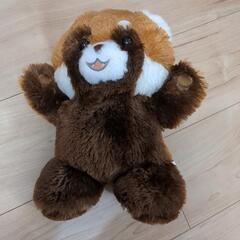 いかく中レッサーパンダ？ぬいぐるみ40センチ