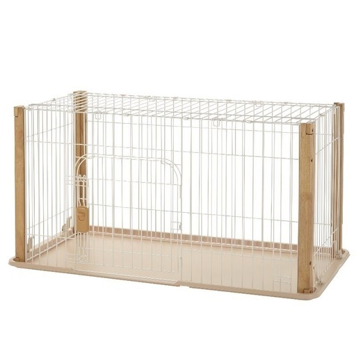 リッチェル　犬のケージ　ドッグサークル　屋根付き