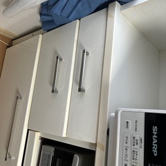 幅87cm高さ180cm キッチンボード　カップボード　ニトリの画像