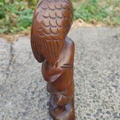 木彫りの恵比寿様 高さ 31cm × 幅 11cmの画像