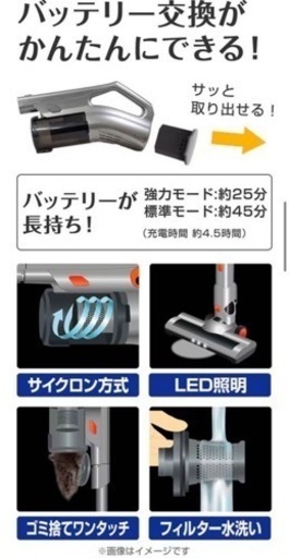 掃除機 コードレス forsetlife FCC-SH101GY