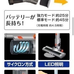 ［2025年7月受渡希望］掃除機 コードレス forsetlife FCC-SH101GYの画像
