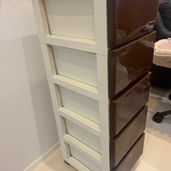 無料　衣装ケース　5段の画像