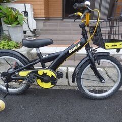 天童市　山形市　東根市　寒河江市　幼児用　１６インチ補助輪付き　...