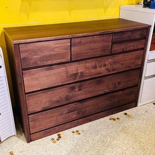 【売約済み】【池上店】  【8.5万円】　日本製　大川家具　整理箪笥　タンス　箪笥　衣類収納　ぬくもり　木製　ティアラ　tiara 島忠　島忠ホームズ　取り扱い