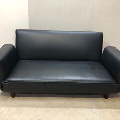 決まりました合皮レザーソファ　ソファーベッド　2人　2P　0908-5