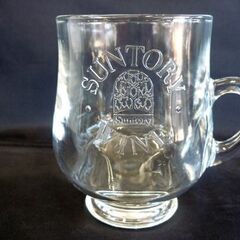 ☆未使用品 サントリー ワインジョッキ レリーフ 6個セット SUNTORY ワイングラス 酒器 ガラス製 レトロデザイン 取っ手付き 札幌 北20条店の画像