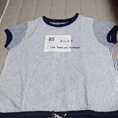ストライプ　コットンシャツ　M　　44番