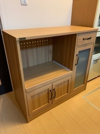 【値下げ】キッチン収納　レンジ台　キッチンカウンター