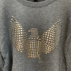 フォエバー　FOREVER21 トレーナー　スウェット　グレー　鷹　レディースの画像