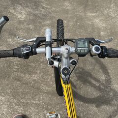 MTB マウンテンバイク　ディスクブレーキ　タイヤ新品同様　速度計付きの画像