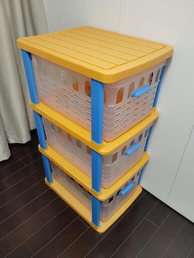 バスケット付収納 おもちゃ箱