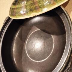 土鍋　蓋欠けありの画像