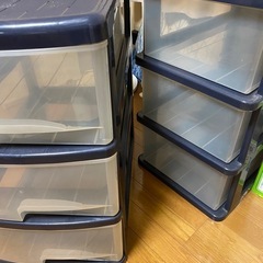 【お話し掛りあり】押入れ　クローゼット　収納3段引き出し　２個 の画像