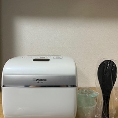 象印　炊飯器　5.5合炊き　炎舞炊き　白