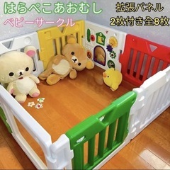 ミュージカルキッズランドDX　拡張パネル2枚　はらぺこあおむし  ベビーサークルの画像